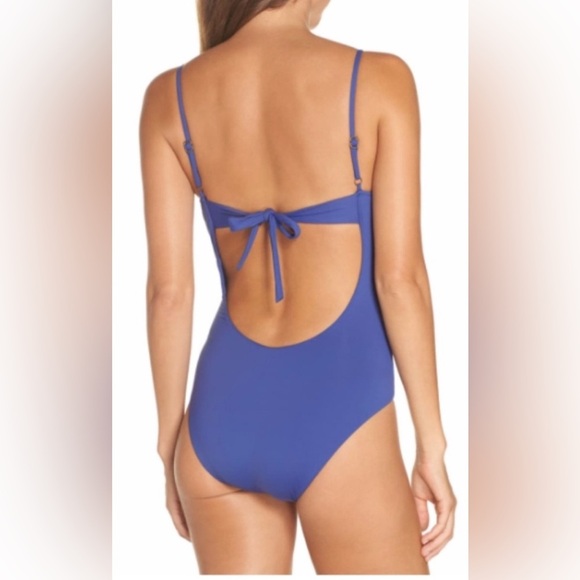 Becca by Rebecca Virtue Delilah Clare Plunge One Piece Swimsuit Size Small NWOT - Picture 6 of 9